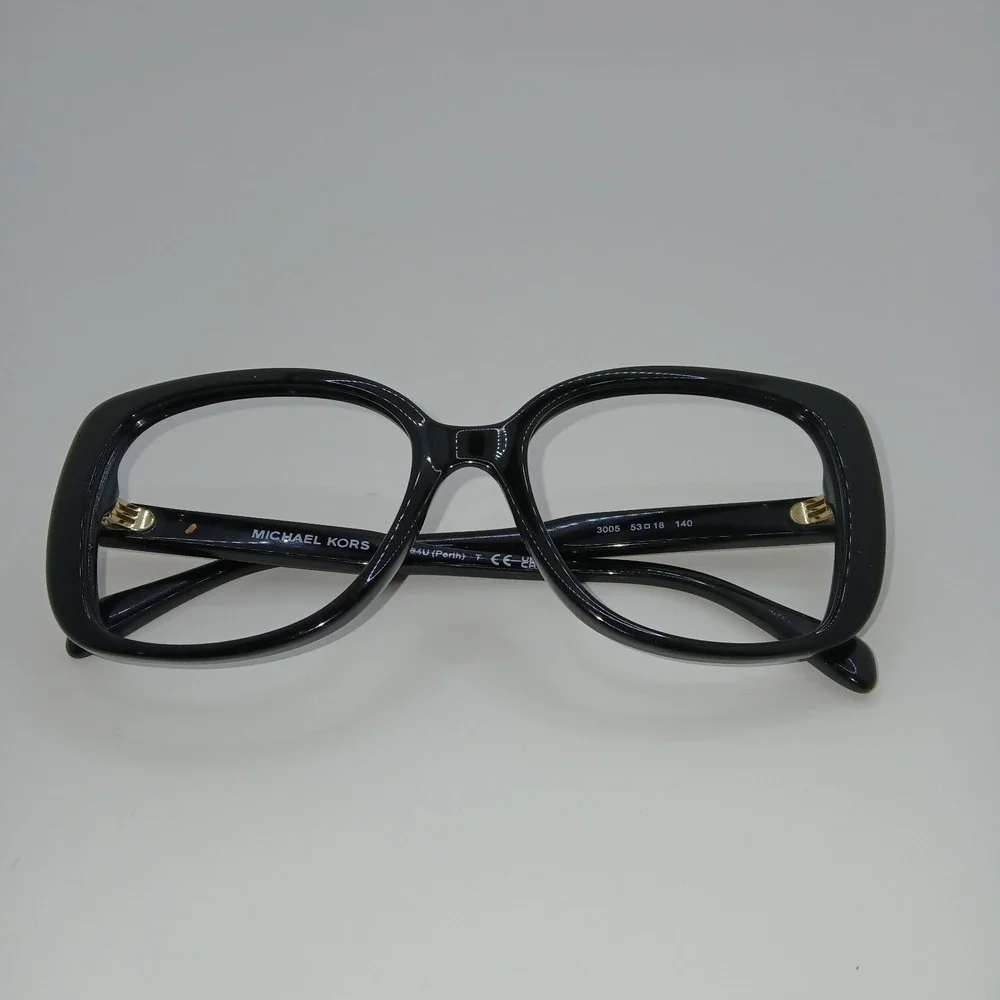 Michael Kors Perth MK4104U Womens Eyeglasses Frame Black Full Rim 53-18-140 mm